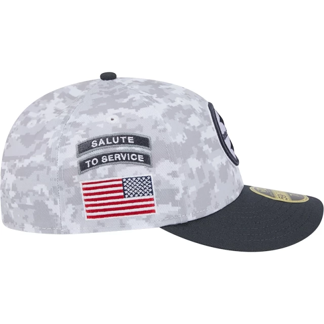 Boné 59FIFTY Fitted Low Profile Pittsburgh Steelers NFL Salute To Service 2024-25