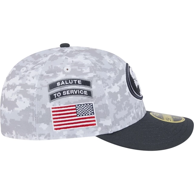 Boné 59FIFTY Fitted Low Profile San Francisco 49ers NFL Salute To Service 2024-25