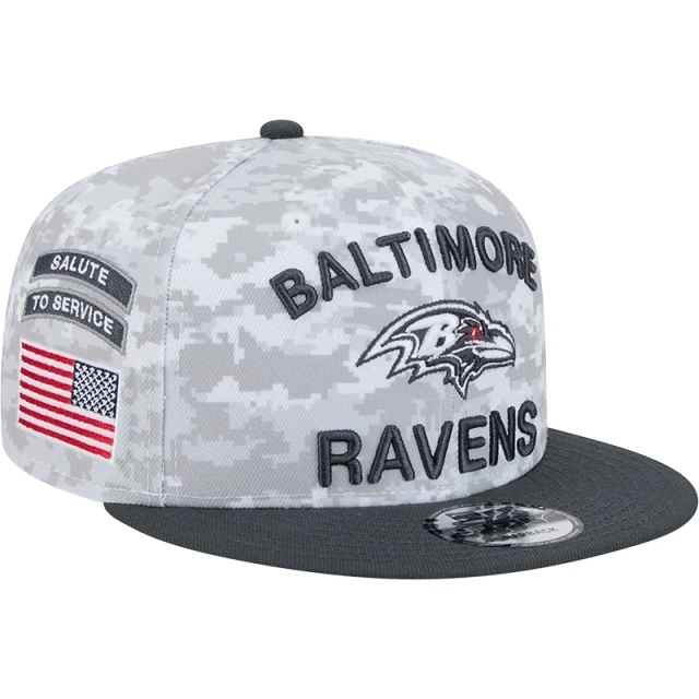 Boné 9FIFTY Baltimore Ravens NFL Salute To Service 2024-25