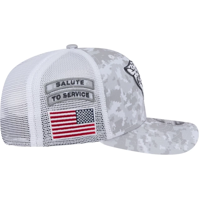 Boné 9SEVENTY Trucker Stretch Snap Jacksonville Jaguars NFL Salute To Service 2024-25