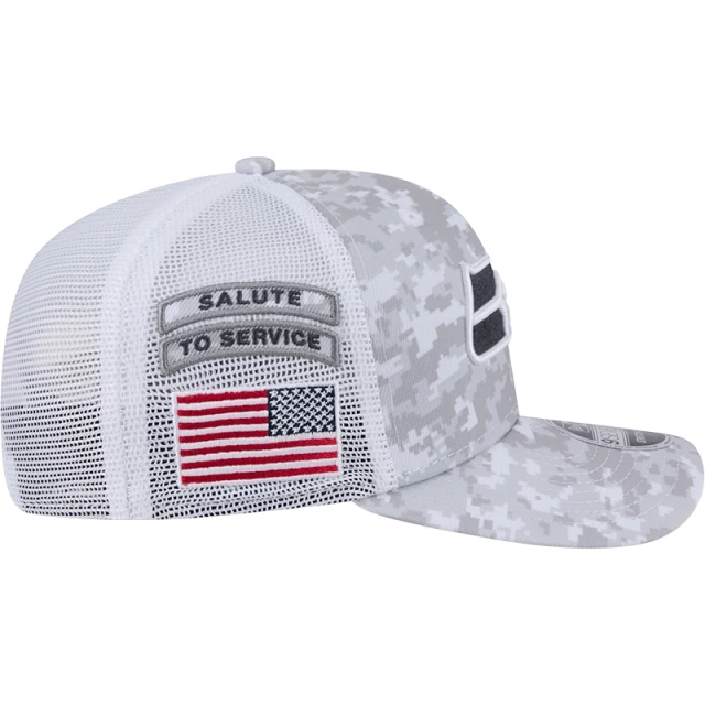 Boné 9SEVENTY Trucker Stretch Snap Seattle Seahawks NFL Salute To Service 2024-25