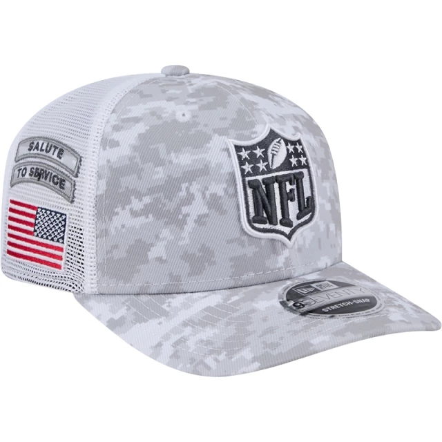 Boné 9SEVENTY Trucker Stretch Snap NFL Logo NFL Salute To Service 2024-25