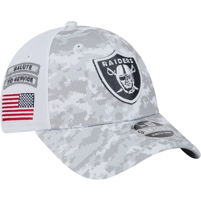 Boné 9FORTY Stretch Snap Las Vegas Raiders NFL Salute To Service 2024-25