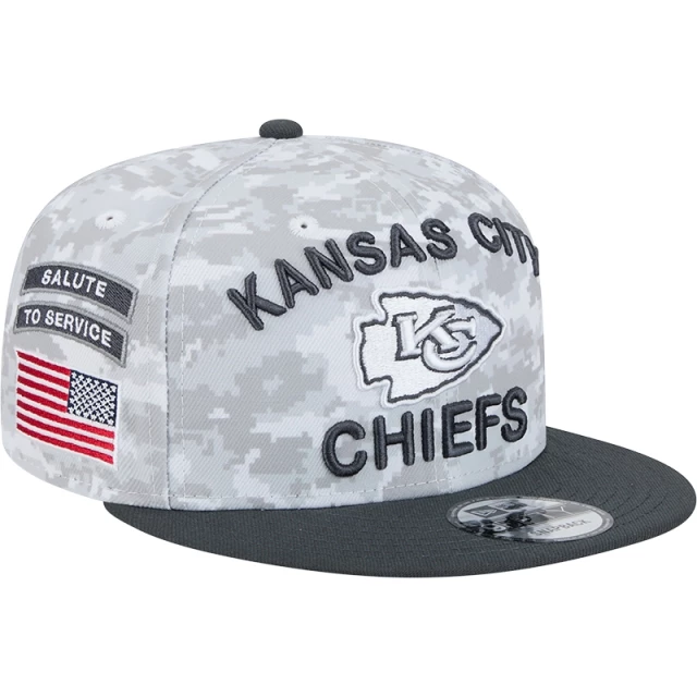 Boné 9FIFTY Kansas City Chiefs NFL Salute To Service 2024-25