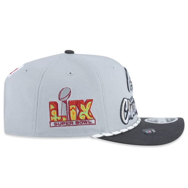 Boné 9SEVENTY Stretch-Snap Philadelphia Eagles Super Bowl LIX Champions Locker Room