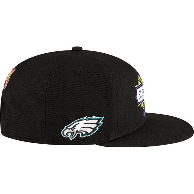 Boné 9FIFTY Split Panel Super Bowl LIX Tarmac Philadelphia Eagles