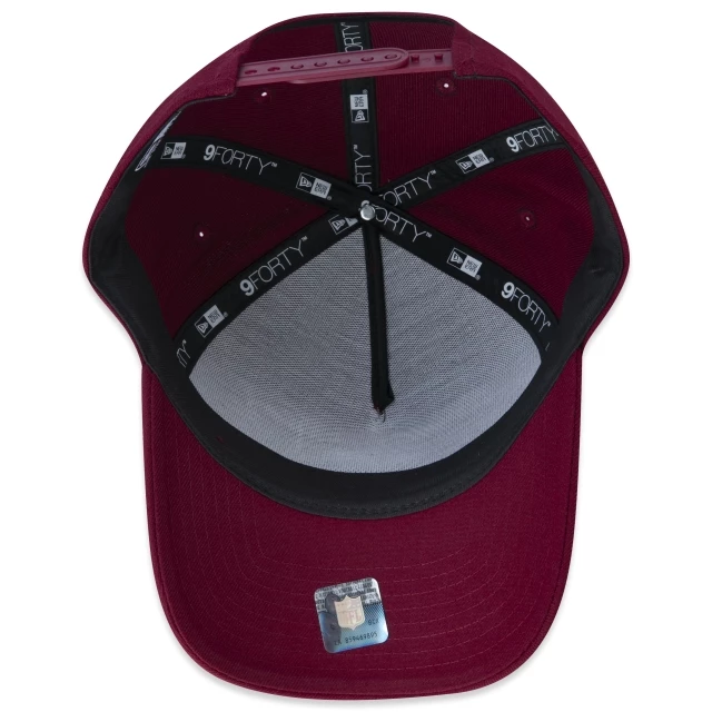 Boné 9FORTY A-Frame Snapback NFL Tampa Bay Buccaneers Classic Aba Curva Vermelho Escuro