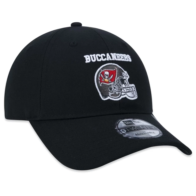 Boné 9TWENTY Strapback NFL Tampa Bay Buccaneers Core Aba Curva Preto