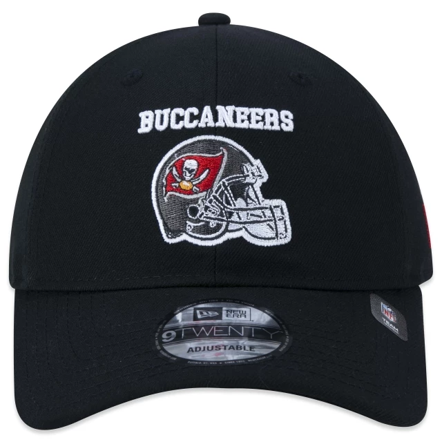 Boné 9TWENTY Strapback NFL Tampa Bay Buccaneers Core Aba Curva Preto