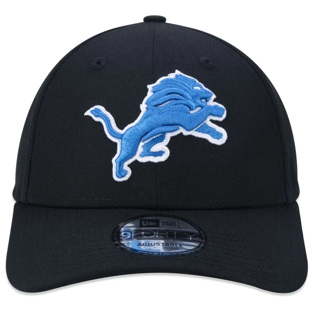 Boné 9FORTY Snapback NFL Detroit Lions Aba Curva Azul