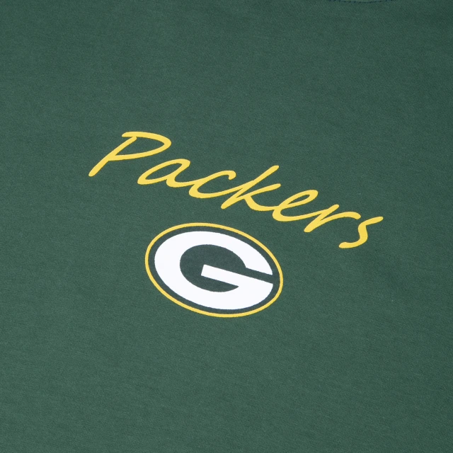Camiseta Regular NFL Green Bay Packers Classic Manga Curta Verde