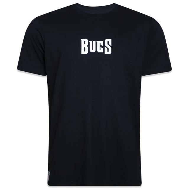 Camiseta Regular NFL Tampa Bay Buccaneers Core Manga Curta Preta