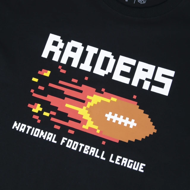 Camiseta Regular NFL Las Vegas Raiders Tecnologic Manga Curta Preta