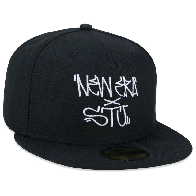 Boné 59FIFTY STU Skate Total Urbe Aba Reta Preto