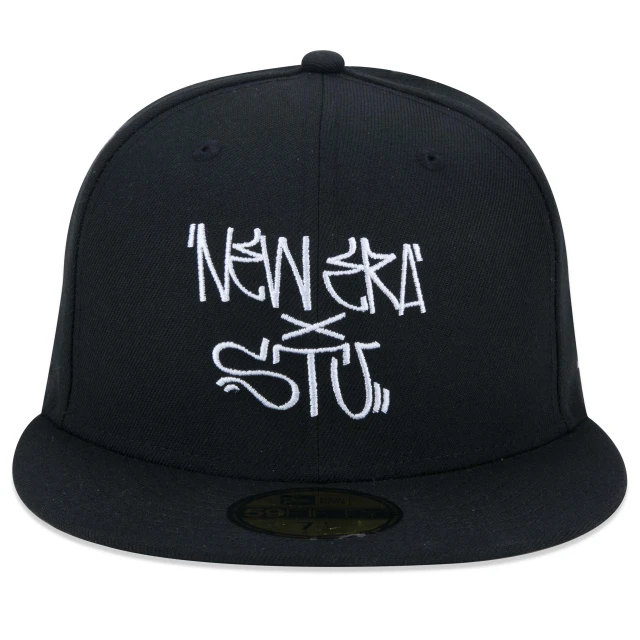 Boné 59FIFTY STU Skate Total Urbe Aba Reta Preto