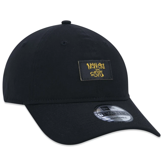 Boné 9TWENTY Strapback STU Skate Total Urbe Aba Curva Preto