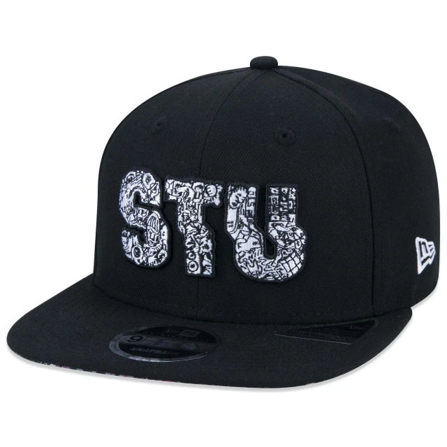 Boné 9FIFTY Original Fit Snapback STU Skate Total Urbe Aba Reta Preto