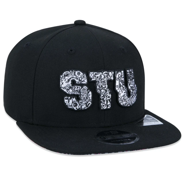 Boné 9FIFTY Original Fit Snapback STU Skate Total Urbe Aba Reta Preto