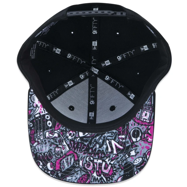 Boné 9FIFTY Original Fit Snapback STU Skate Total Urbe Aba Reta Preto