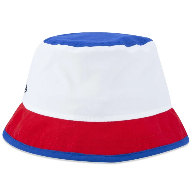 Chapéu Bucket WSL Tricolor Branco Vermelho Azul