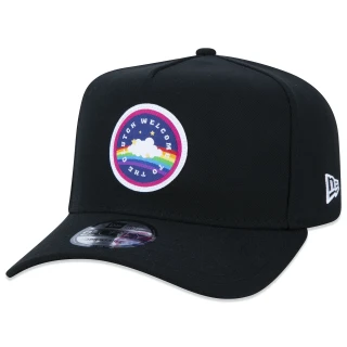 Boné 9FORTY A-Frame Snapback MiBR Aba Curva Preto