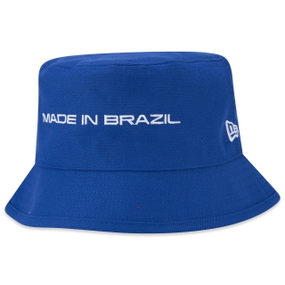 Chapéu Bucket Dupla Face MiBR Vermelho Azul