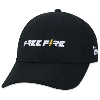 Boné 9FORTY Snapback Free Fire Aba Curva Preto