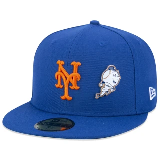 Boné 59FIFTY MLB New York Mets Core Fitted Aba Reta