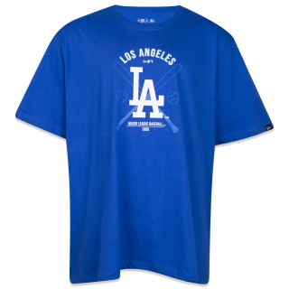 Camiseta Plus Size Regular MLB Los Angeles Dodgers Manga Curta