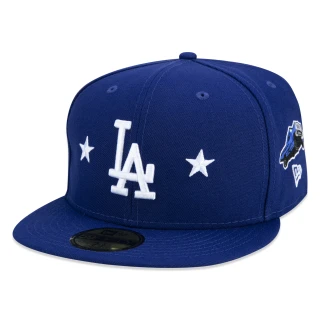 Boné 59FIFTY Los Angeles Dodgers City Transit Aba Reta Azul Royal