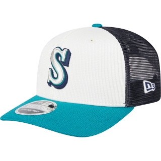 Boné 9SEVENTY Stretch Snap Trucker Batting Practice 2025 MLB Seattle Mariners