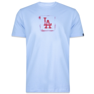 Camiseta Regular Manga Curta Los Angeles Dodgers Street Life Stencil