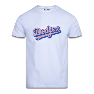 Camiseta Plus Size Regular Manga Curta Los Angeles Dodgers Script