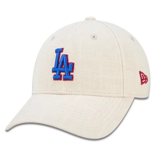 Boné Feminino 9FORTY Snapback MLB Los Angeles Dodgers Aba Curva Bege