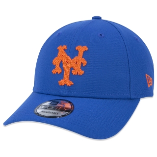 Boné 9FORTY Snapback MLB New York Mets Tecnologic Aba Curva Azul