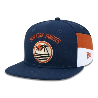 Boné 9FIFTY Original Fit Snapback MLB New York Yankees Vacation Aba Reta Azul Marinho