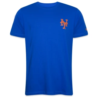 Camiseta Regular MLB New York Mets Tecnologic Manga Curta Azul Royal