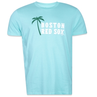 Camiseta Slim MLB Boston Red Sox Vacation Manga Curta Verde