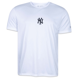 Camiseta Performance MLB New York Yankees Manga Curta Preta