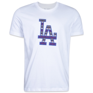 Camiseta MLB Los Angeles Dodgers Cultural Remixes Big Logo