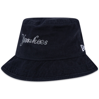 Chapéu Bucket Feminino MLB New York Yankees Script