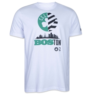 Camiseta Regular NBA NETO 78 Boston Celtics NBA NETO 78 Manga Curta Branca