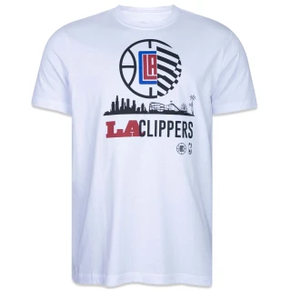 Camiseta Regular NBA NETO 78 Los Angeles Clippers Manga Curta Branca