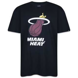 Camiseta Plus Size Manga Curta NBA Miami Heat Core