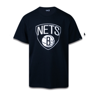 Camiseta Plus Size Manga Curta NBA Brooklyn Nets Core