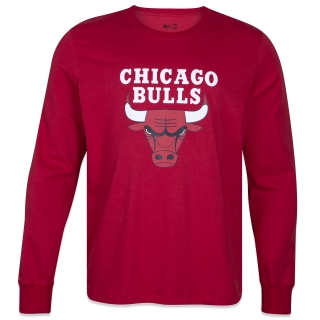 Camiseta Manga Longa NBA Chicago Bulls Core