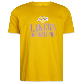 Camiseta Regular NBA Los Angeles Lakers Modern Classic Manga Curta