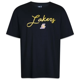 Camiseta Plus Size Regular NBA Los Angeles Lakers Manga Curta
