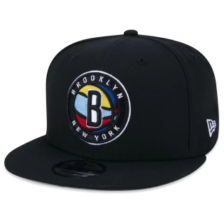 Boné 9FIFTY NBA City Edition Brooklyn Nets Aba Reta