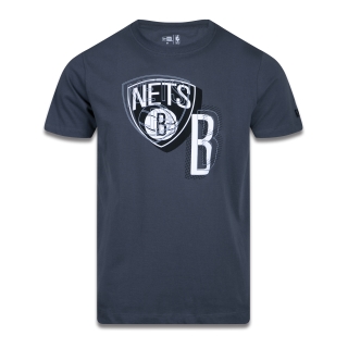 Camiseta Regular Manga Curta Brooklyn Nets Core Lines